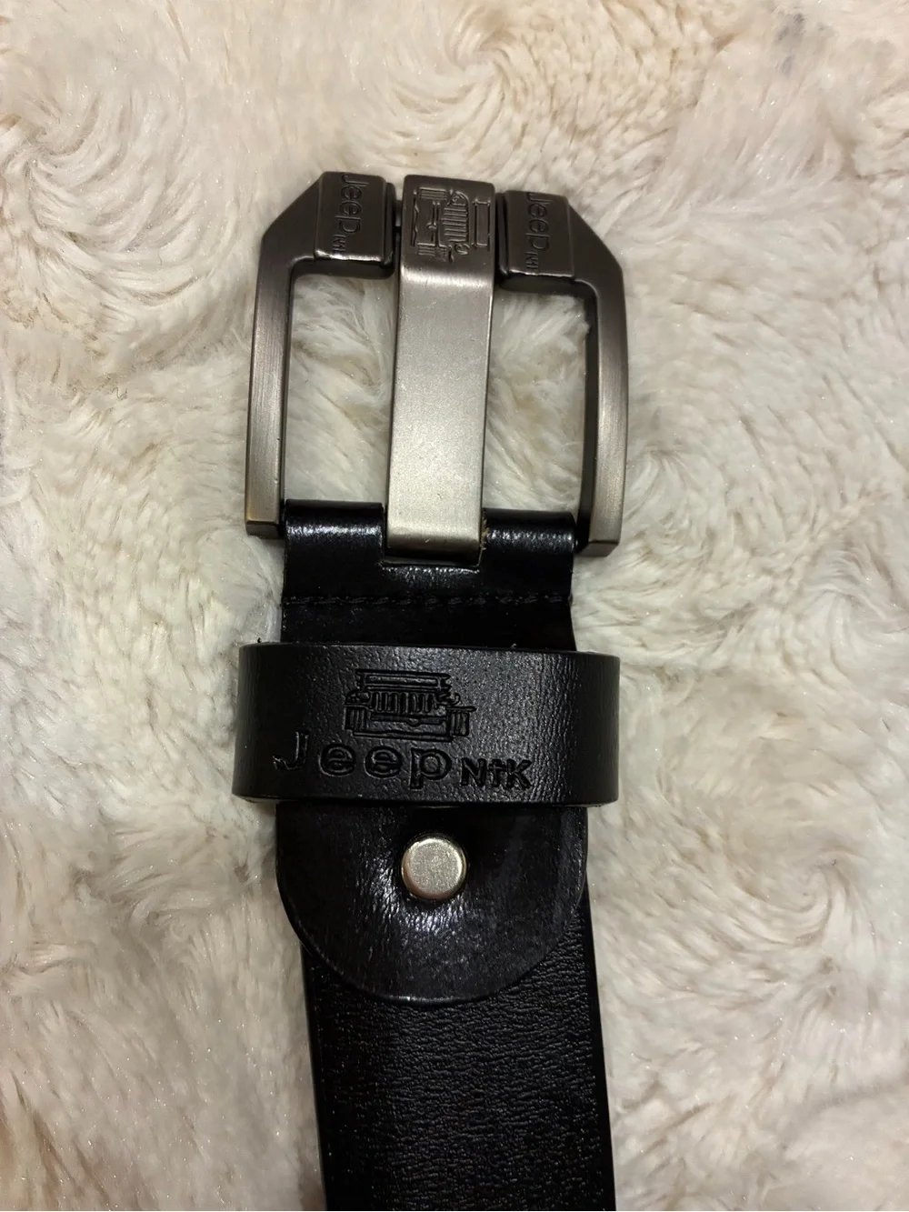 Jeep black men’s classic belt 39 inch long